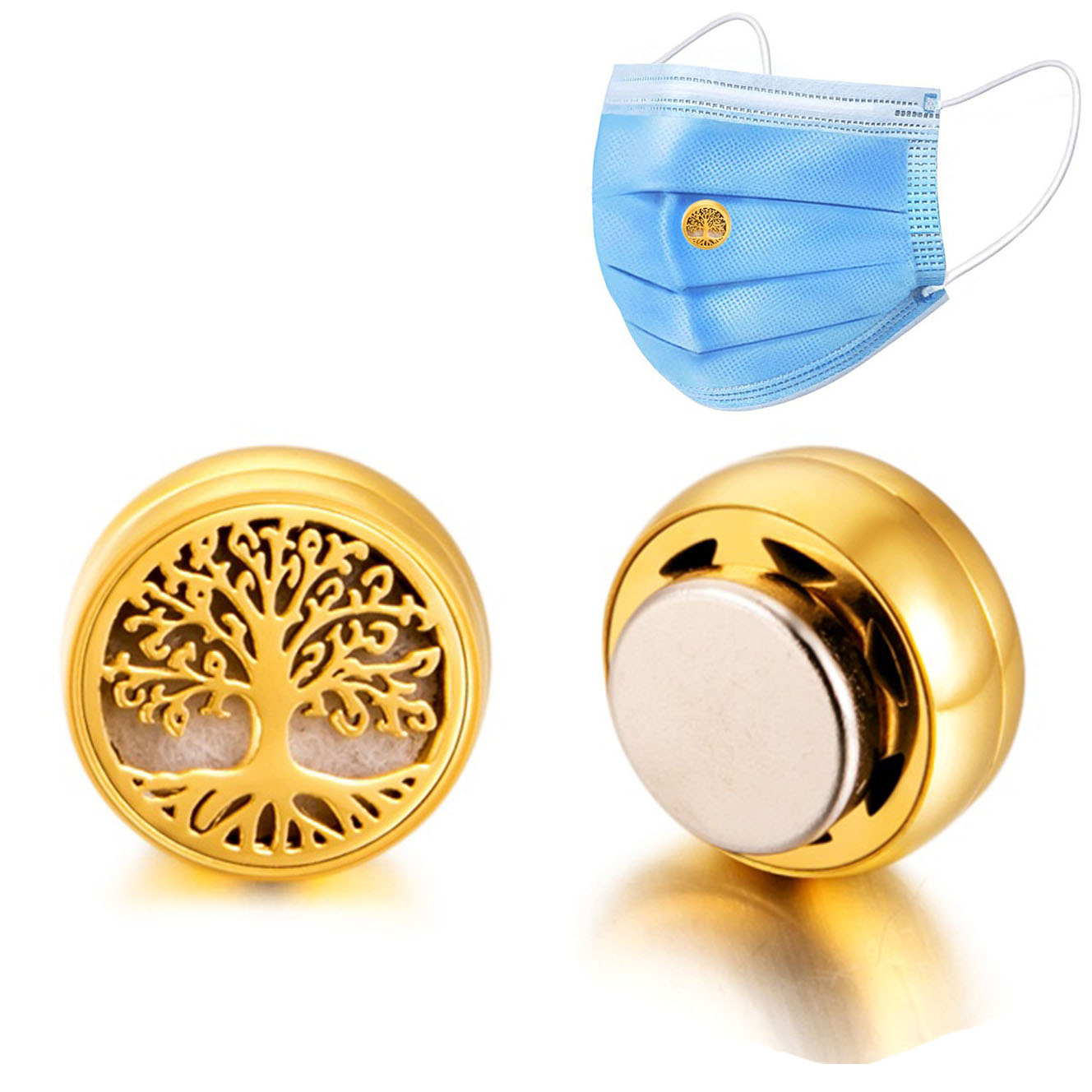 Essential Oil Diffuser Magnetic Clip ( for Face Mask use )