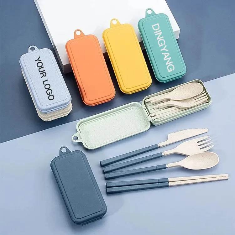 Mini Wheat Cutlery Set with Box