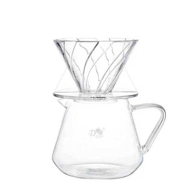 Glass Handle Pour Over Coffee With Filter Cup
