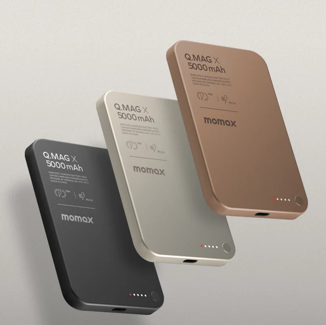 Momax Q.Mag X Magnetic Wireless Power Bank 5000mAh - Gen 2 (CCC cert)